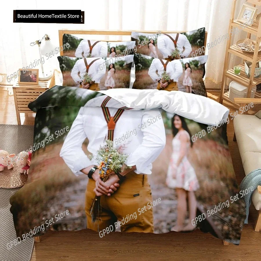 

Beautiful Dancer Duvet Cover Set King Queen Full Size 3D Dance Under Moon Elegant Polyester Comforter Cover For Boy Girl Teens