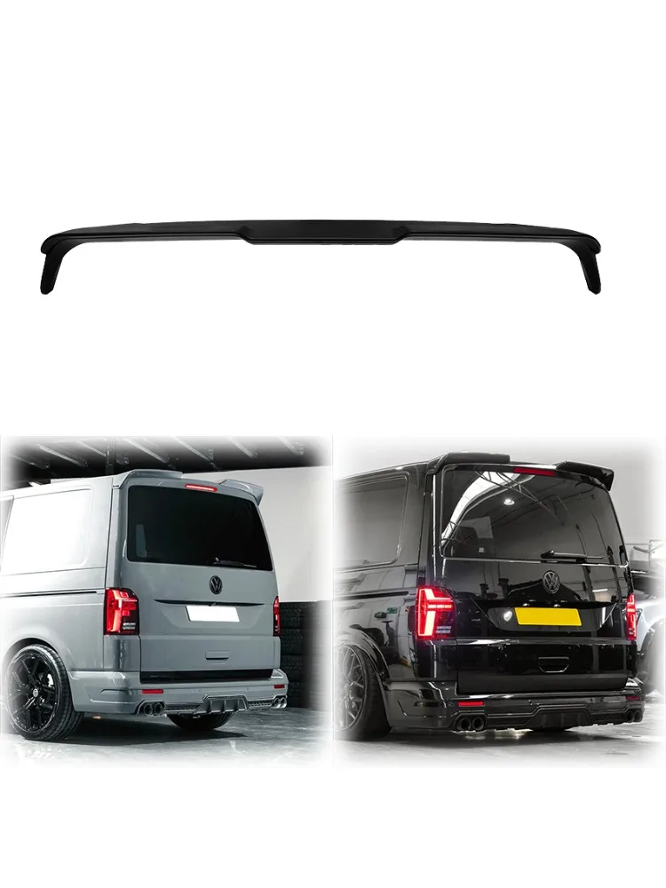 Pour Volkswagen VW Multivan T5 T6 T6.1 Sportline Style voiture arrière toit aile coffre becquet corps Kit noir brillant haute qualité ABS