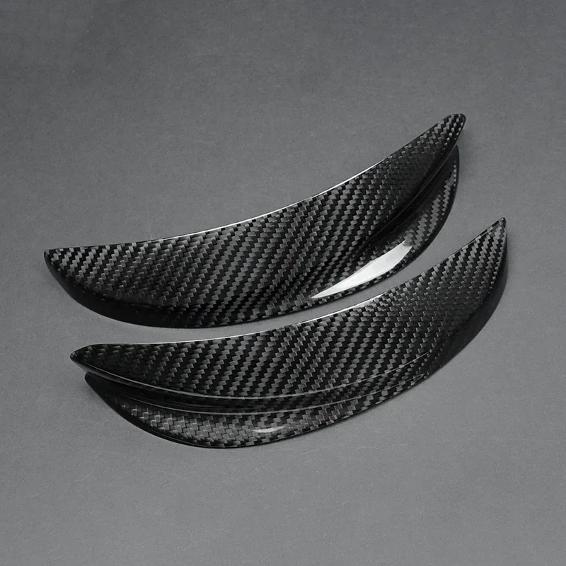 Carbon Fiber Car Headlamp Eyebrow Bezel Exterior Accessories Decoration For 500 General