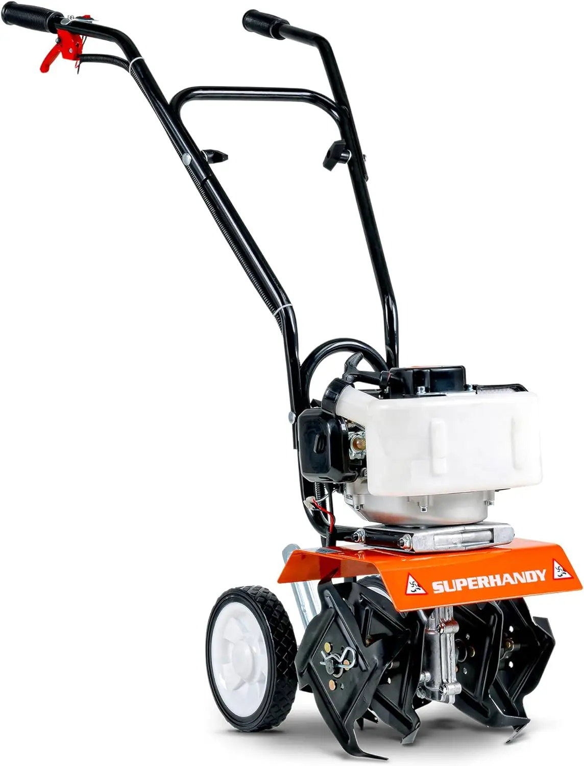 

52cc 2 Stroke Gas Mini Tiller Cultivator - 1.8HP, 4 Adjustable Steel Tines, Forward Rotation,