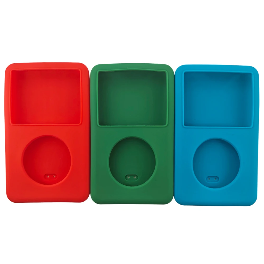 Weiche Silikon-Schutzhülle für iPod Video 5. Generation 30GB, 6. und 7. Generation Classic 80GB, 120GB, dünn 160GB, 10,5mm dick – Detail 1