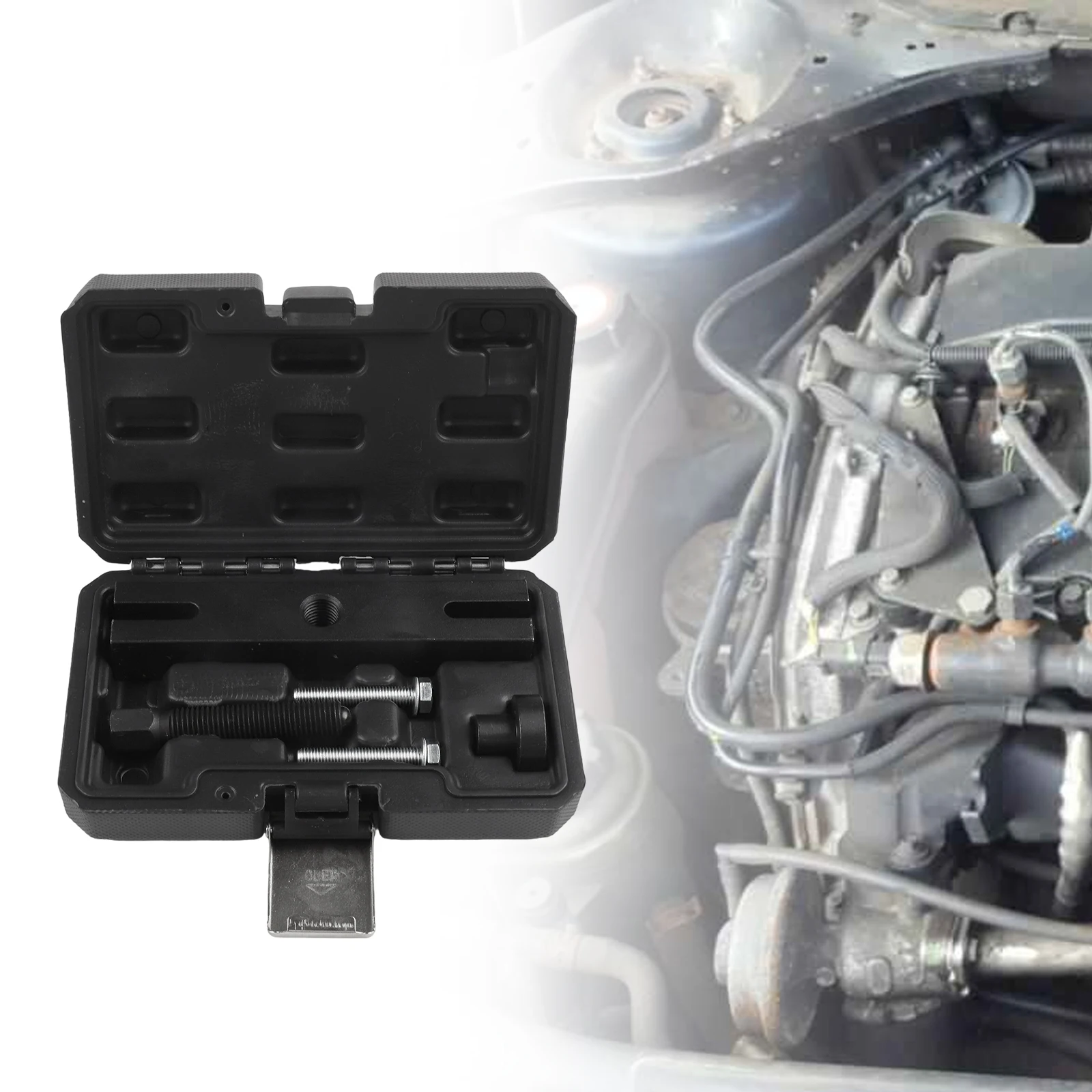 

EcoBlue Puller Crankshaft Pulley Tool Carbon Steel Material Comprehensive Tool Kit Engine Code Support OEM Standard Construction