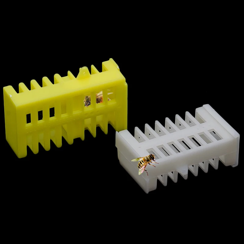 10 pcs Plastic Bee Queen Cage White Safety Mutil-functional Stretch Hutchs Tools Beekeeping Supplies Tool