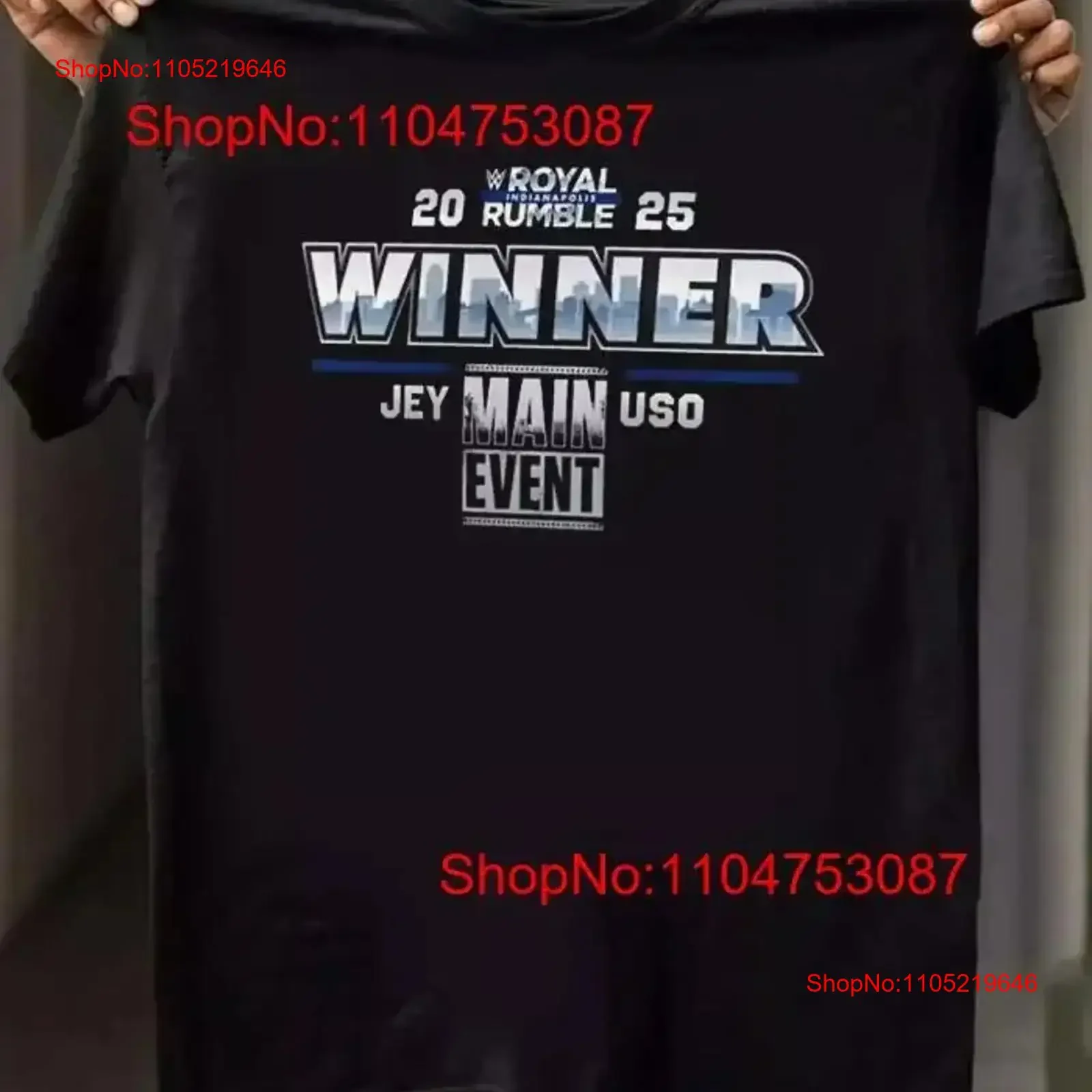 Jey Uso Royal Rumble 2025 Winner T Shirt S 5XL vintage Washed Stylish streetwear Top For Everyday Wear Slightly Stretched