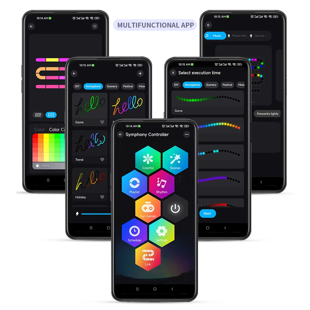 Imagem -05 - Smart Led Strip Controller Wi-fi Spi Surplife App Controle Remoto 24 Chaves 28 Chaves Controle Max 2048pixels Usb dc Ws2811 Ws2812b