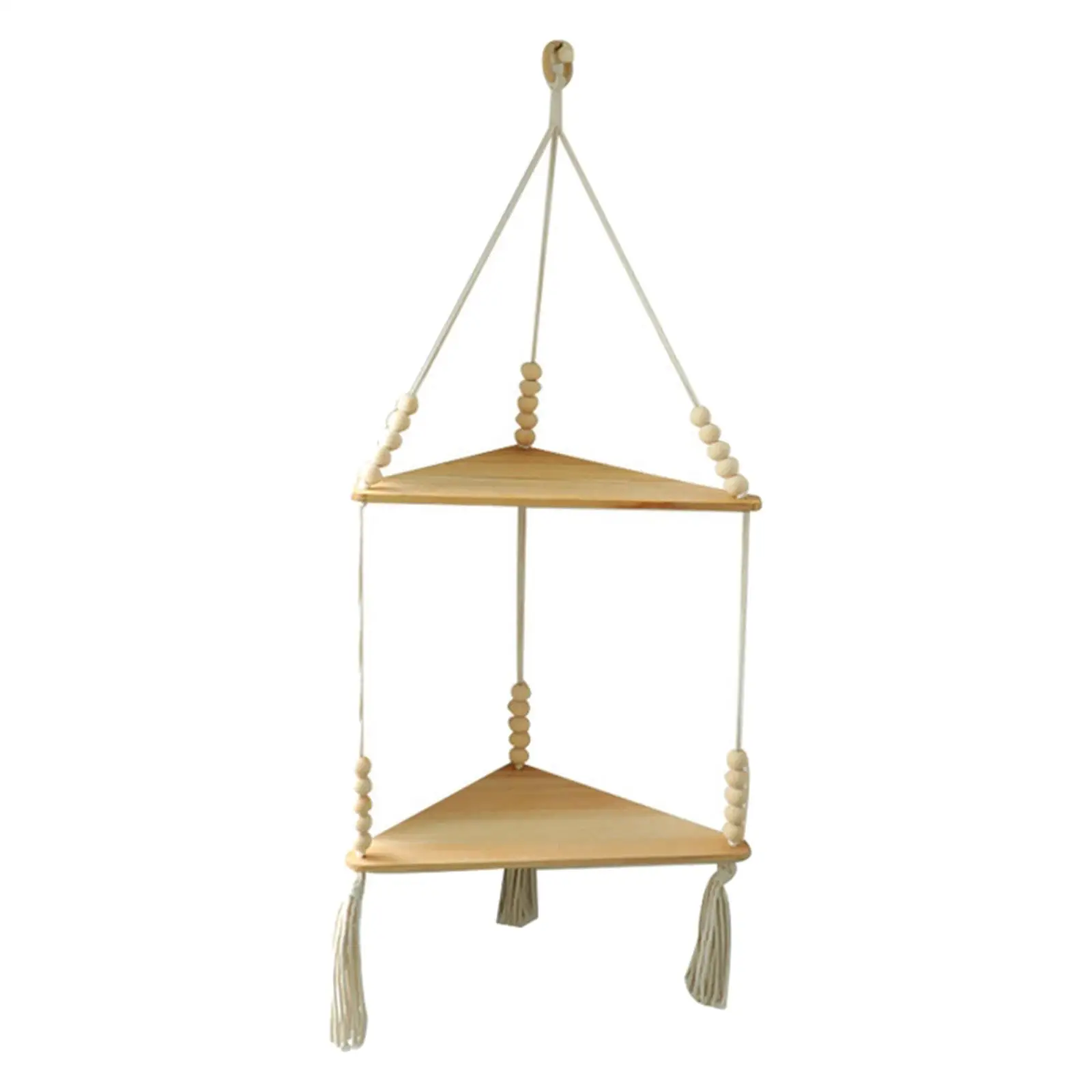 Hanging Shelf Plants Floating Shelves Planter Rack Bookshelf Corner Rope Shelf