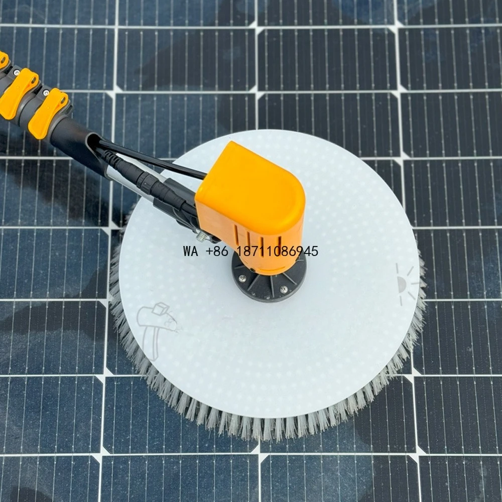 

Single Brush Solar Panel Cleaning Machine 7.5 Meters Length with Rotating Rotary Brush and Lithium Battery Sun Panel Equipment