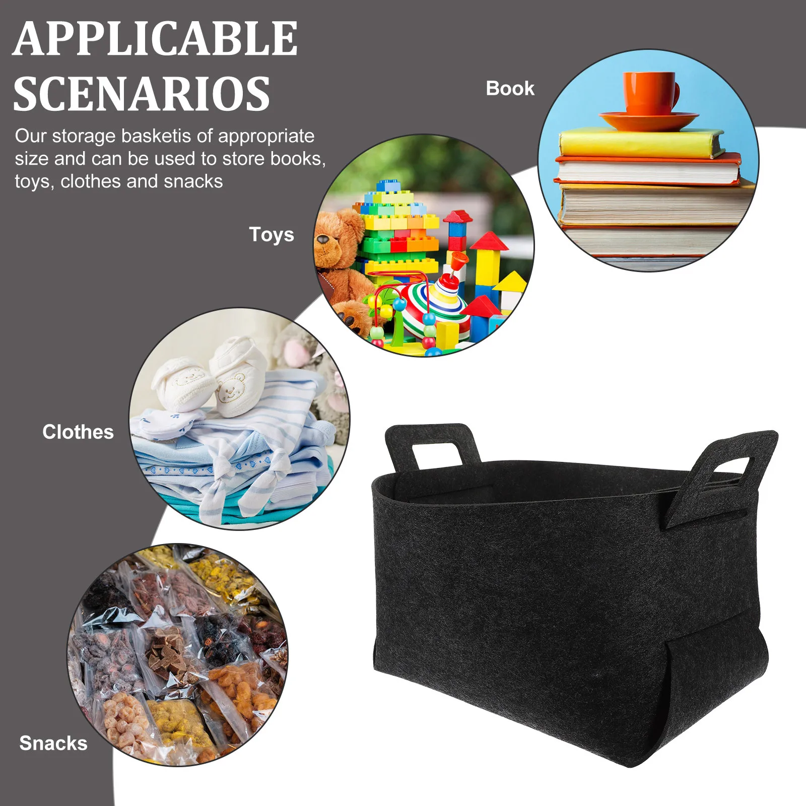 

Laundry Basket Foldable Clothes Holder Polyester Storage Organizer for Bathroom Bedroom Dorm Hamper Bathroom Laundry Hamper