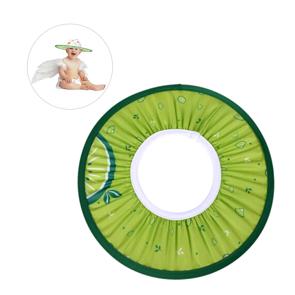 Protector de champú para bebé y adulto, gorro de ducha, visera de baño, Tpe, color verde, Círculo