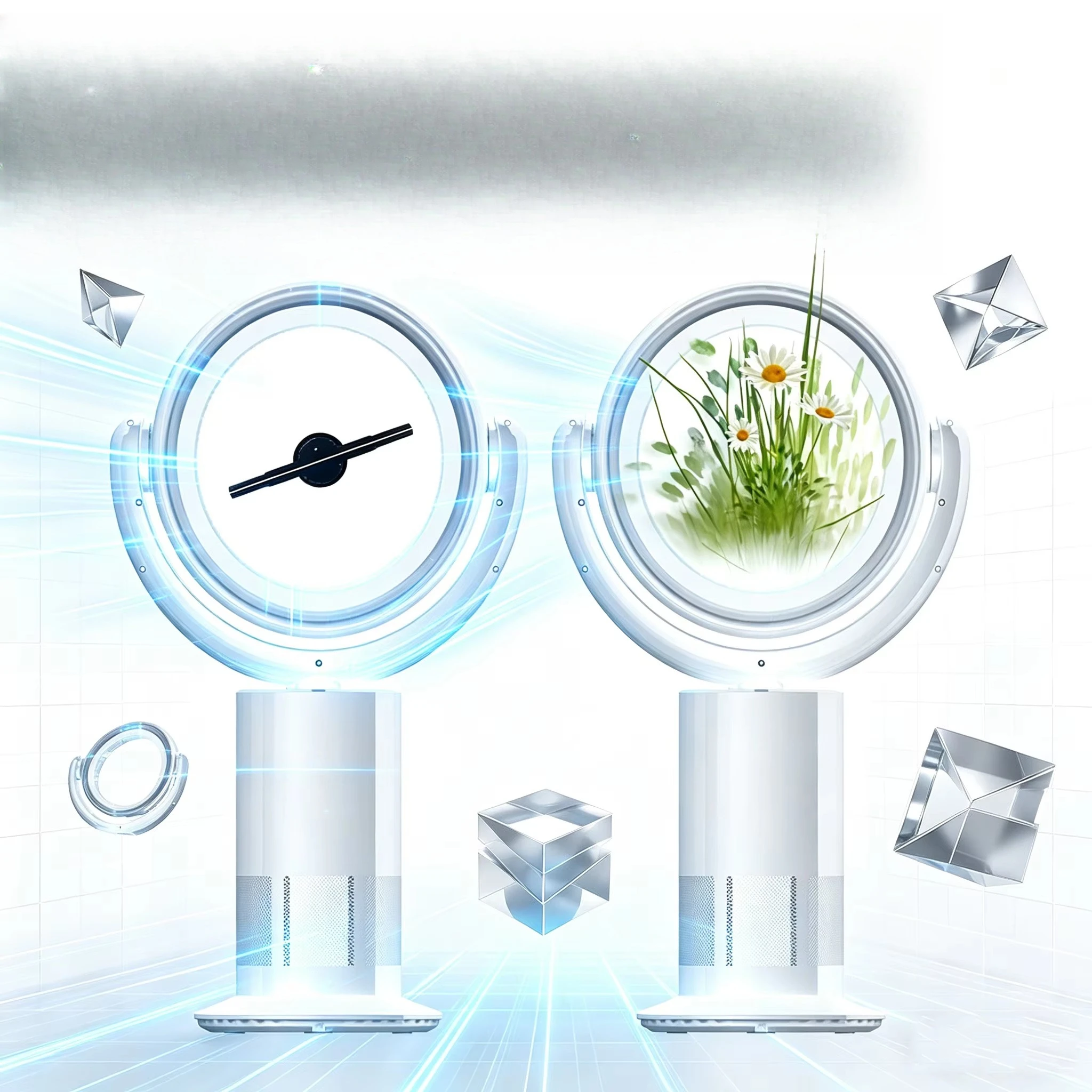 Wholesale Home Gift Set 20cm, Holographic Bladeless Fan, New Innovative Chinese Innovative Products