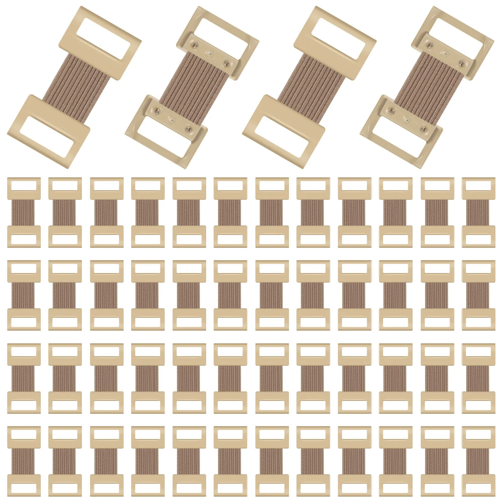 

50pcs Aluminum Buckle Elastic Bandage Clips Stretch Replacement Plastic Clasps For Compression Wraps Sprains Strains Support
