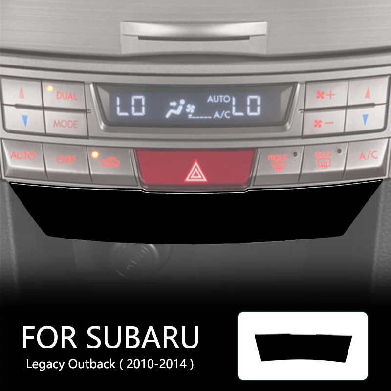 Digital Climate Control Lower Frame Brand New ABS Gloss Black Stickers For Subaru Legacy Outback 2010 2011 2012 2013 2014