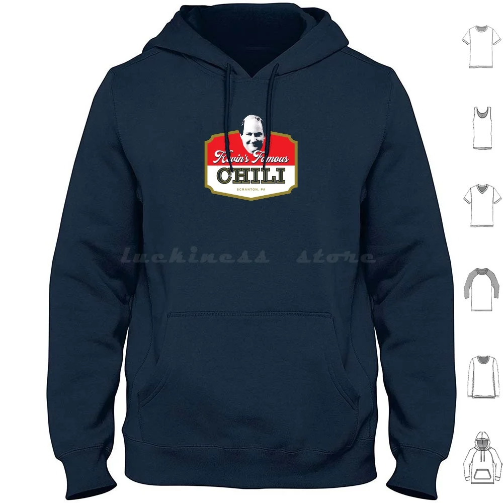 Kevin's Famous Chili Hoodie Cotton Long Sleeve The Office Office Dwight Schrute Jim Halpert Pam Beesly Steve Carell Michael