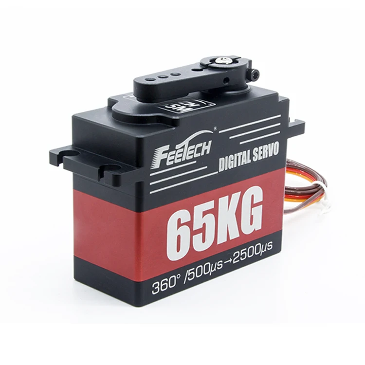 Servo sin escobillas Unisex de 65kg, componentes de Motor de Dron RC FPV, fabricante estándar, Robot Servo resistente al agua, engranaje de dirección para niños