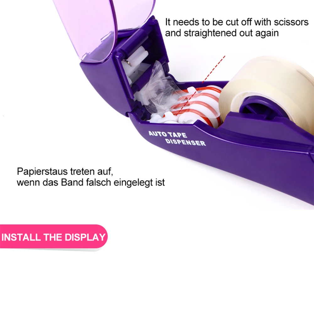 New Hand-held Sealing Machine Automatic Tape Dispenser Hand-held One Press Cutter For Gift Wrapping Scrap booking Book Cover