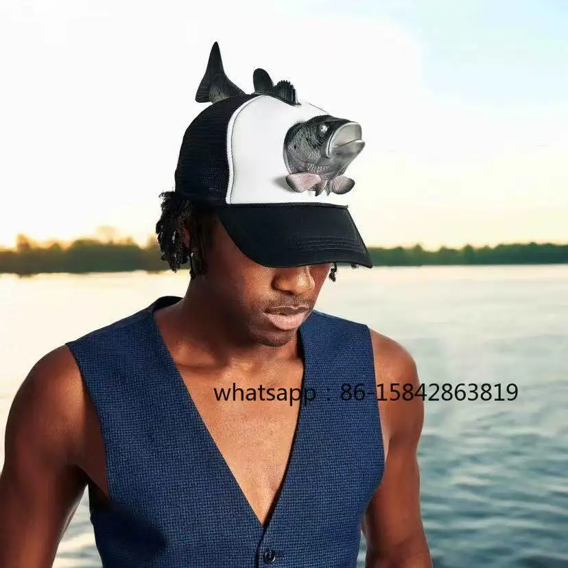 [Fishing Lucky Hat] New, Fish Hat, Exclusive Outdoor for Fishing Enthusiasts