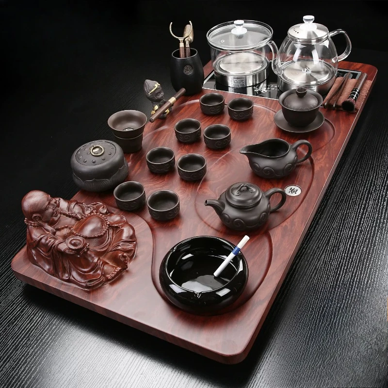 Valet Ceremony Tea Tray Kung Fu Serving Rectangle Decorative Hospitality Tea Tray Luxury Chinese Bandejas Home Decorationgs