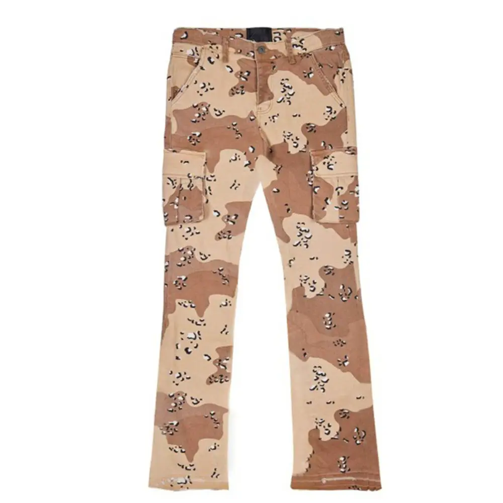 2023 Camo Cargo Pants Large Size 3XL Straight Trousers Camouflage Print Large Pockets Streetwear Popular Bottoms