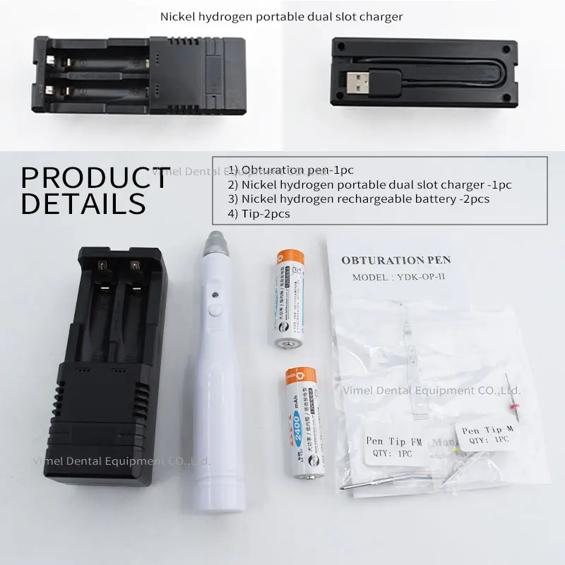 Cordless Wireless Teeth Whitening Dental Gutta Percha Hanger Obturation System Endo Heated Pen for Professional Dental Care