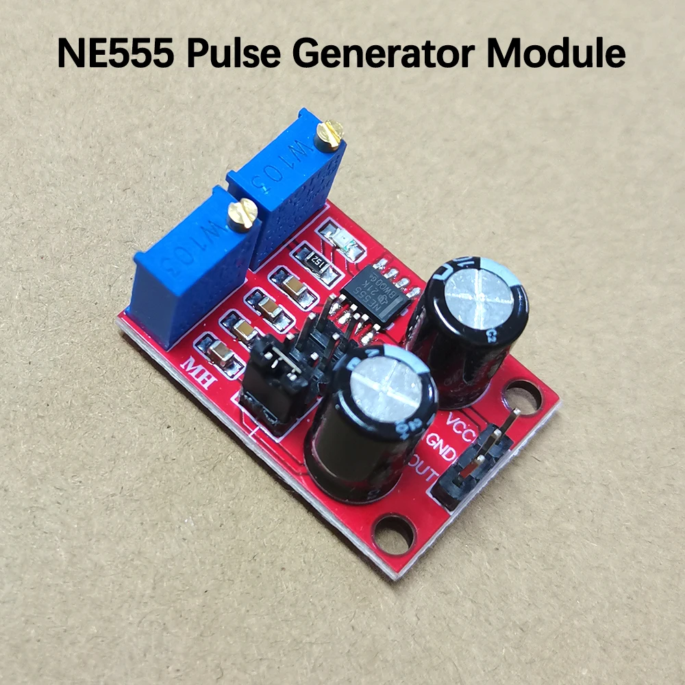 1/3pcs NE555 Pulse Frequency Duty Cycle Adjustable Module Square Wave Signal Generator 5V-12V Stepper Motor Driver DIY PCB Board