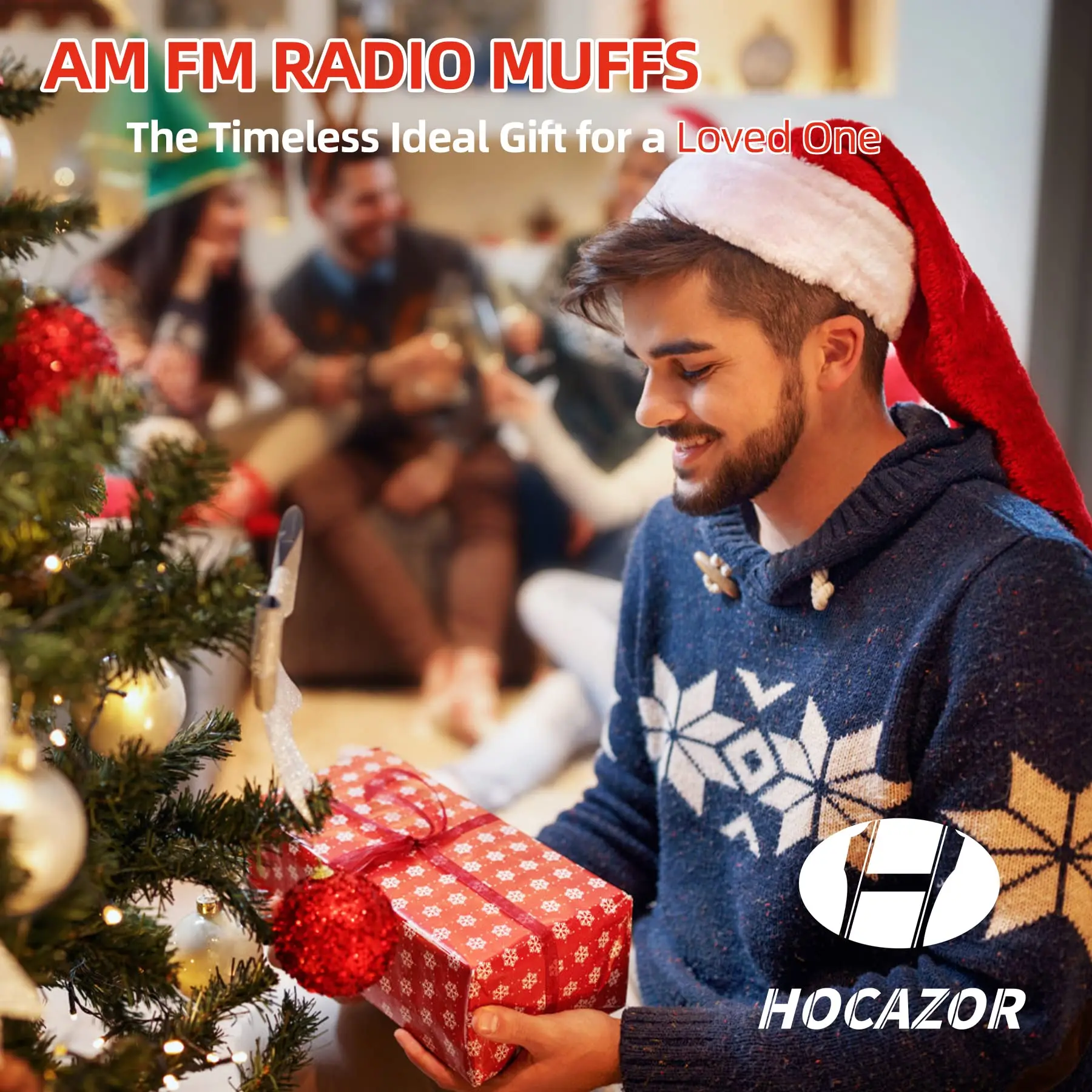 HOCAZOR-orejeras de seguridad, cascos de Radio FM/AM, protección auditiva NRR 25dB, Protector auditivo para segadoras, talleres de trabajo, soplado