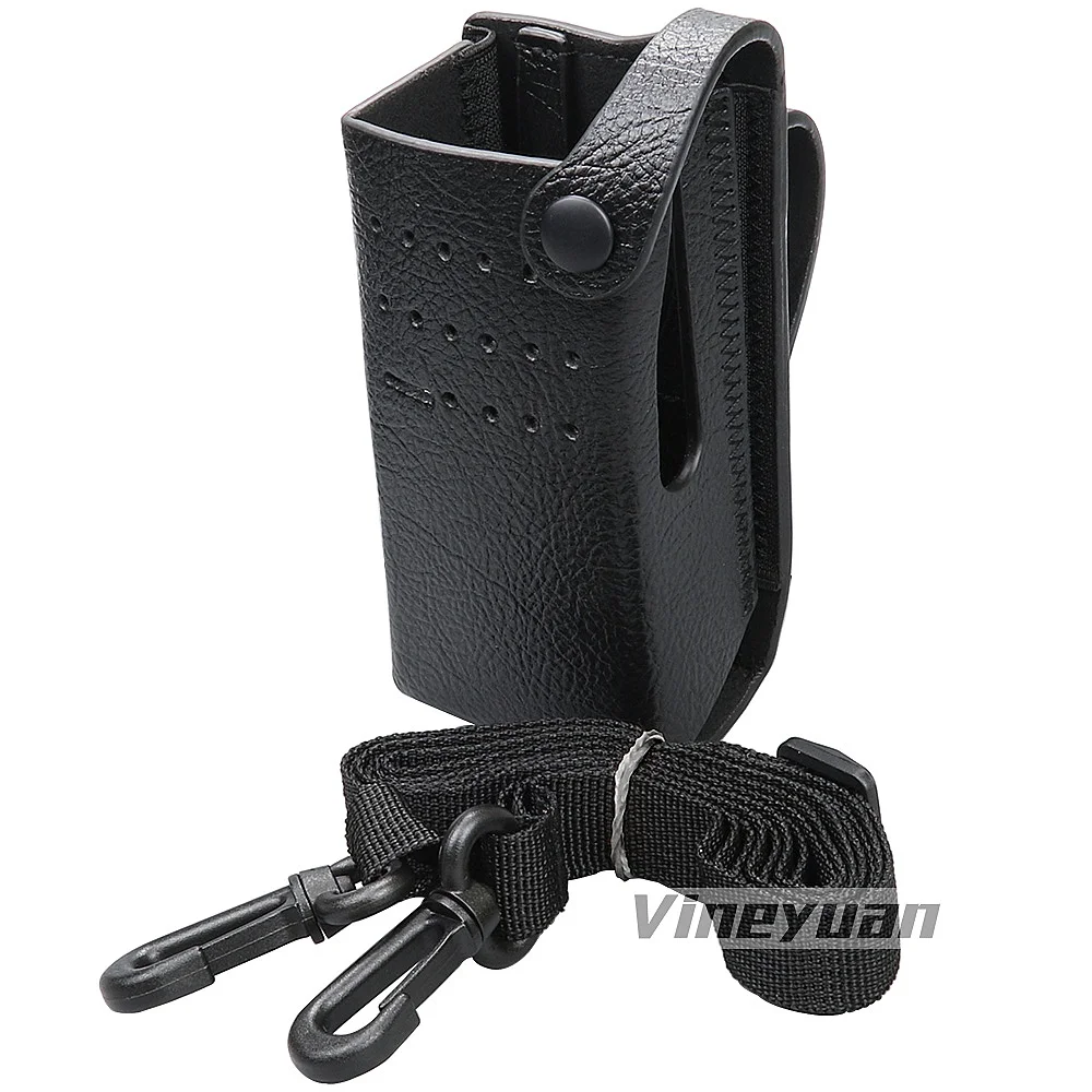 

NEW Hard Leather Carrying Holder Holster Case Compatible for Motorola XiR P6600 XPR3300 XPR3500 DEP550e DP2400 Two Way Radio