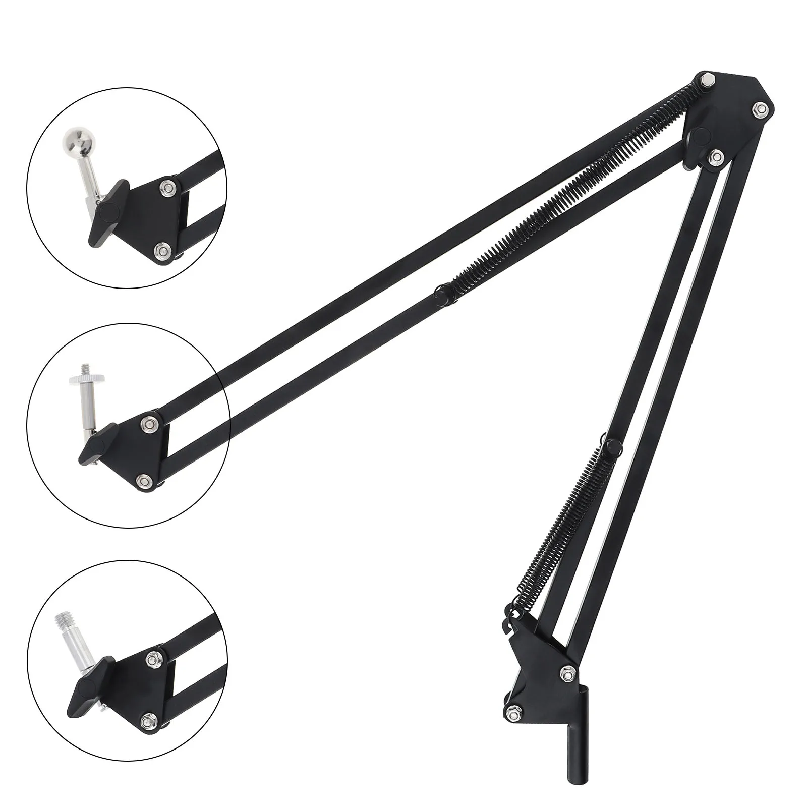 

Flexible Arm Metal Holder Overhead Tripod Mount for Table Lamp / Microphone / Live Streaming, Universal Arm Metal Bracket