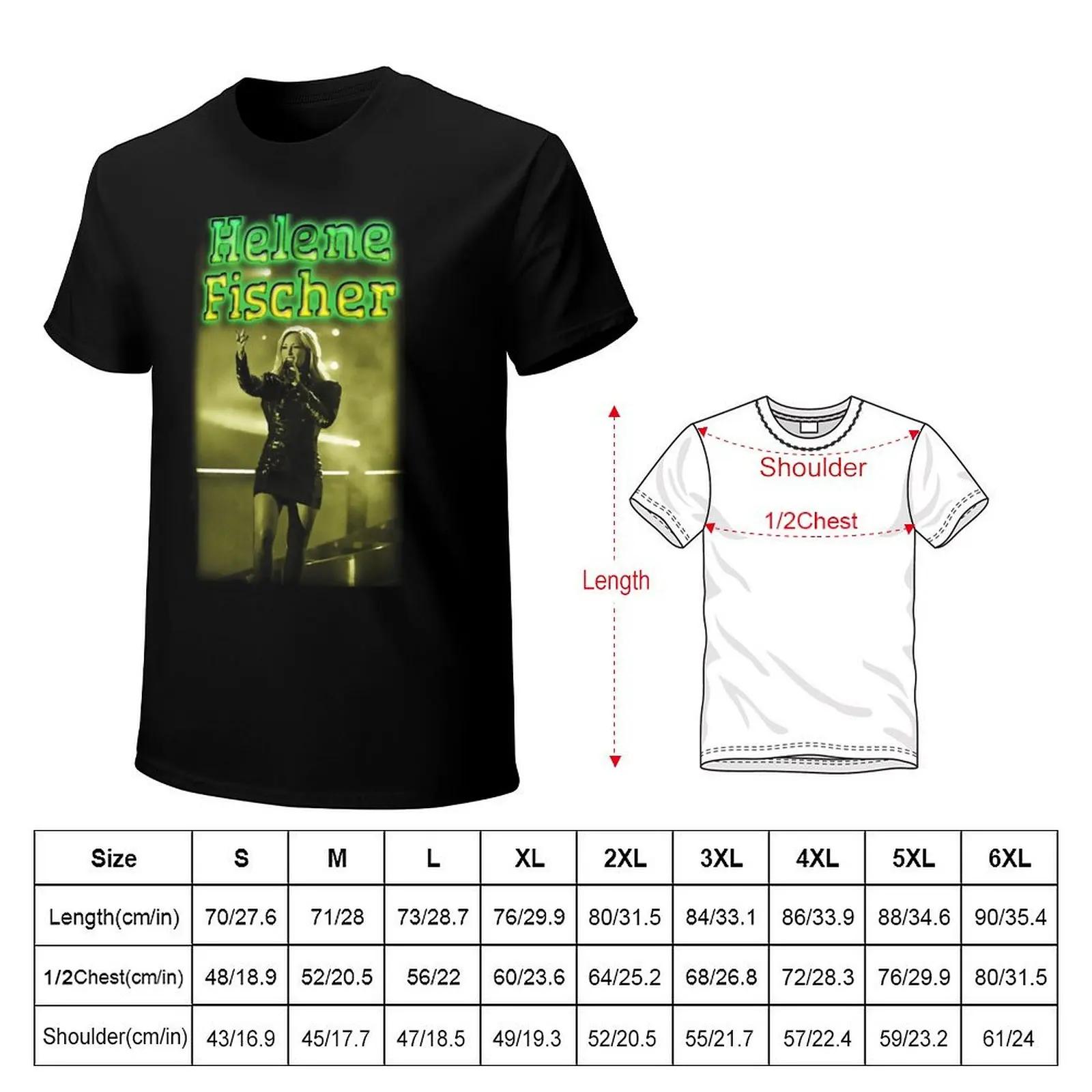 Helene Fischer Live Perform T-Shirt cotton t shirts man 100% T-Shirt