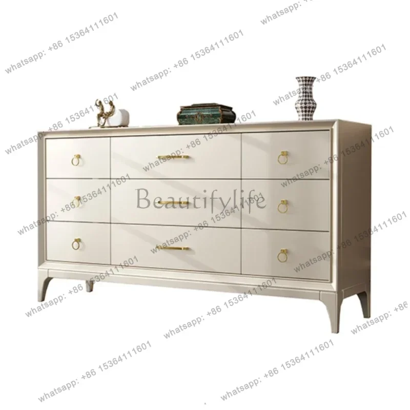 YJ Luxury Wood Living Room Cabinets Morden Storage Entrance Organizer Cabinet Chest Of Drawers Cajoneras Home Furniture