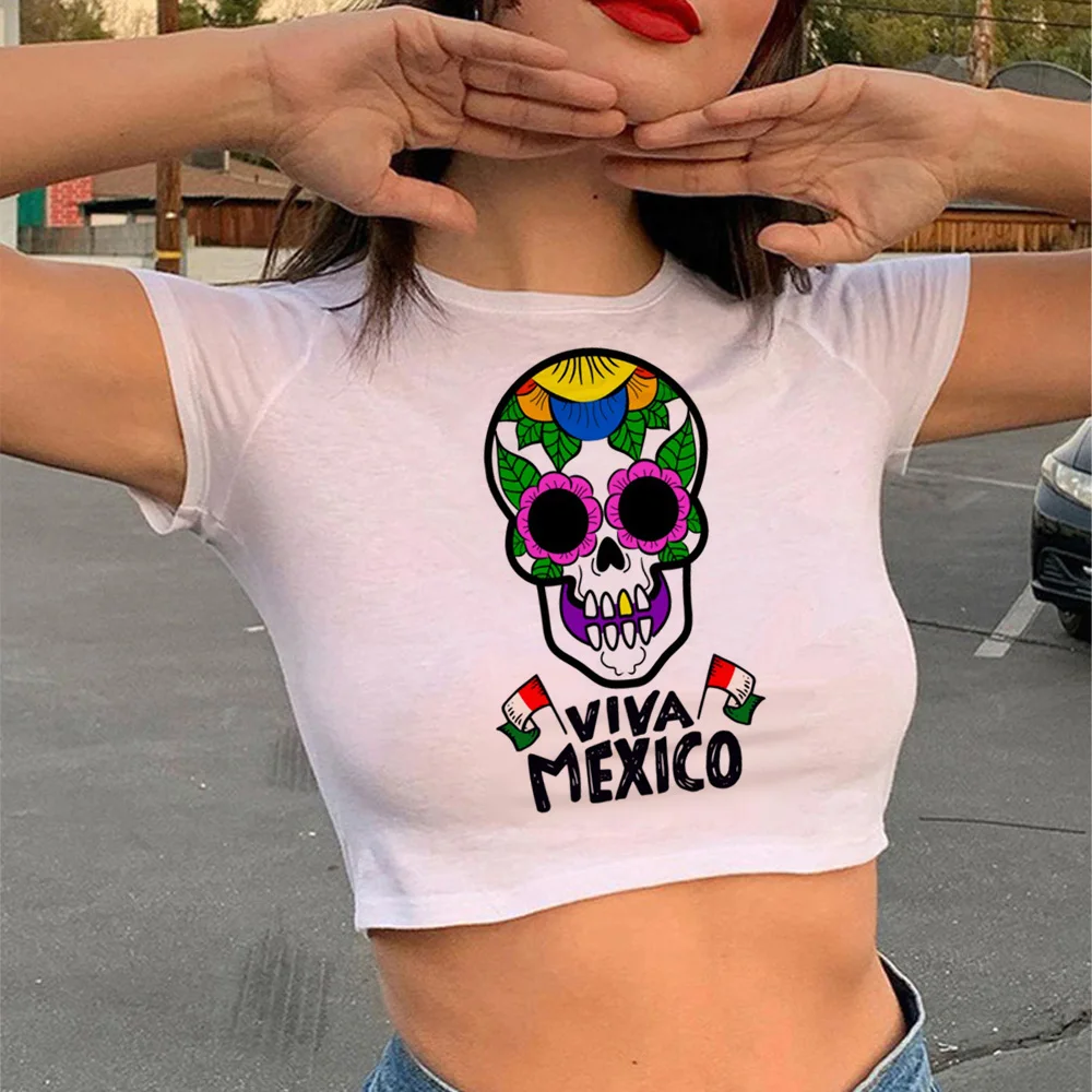 Mexico Tee women comic top girl funny designer clothing