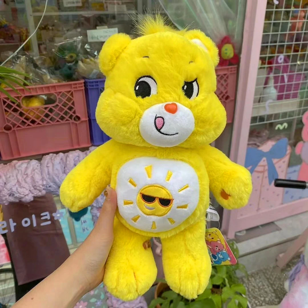 Urso de pelúcia arco-íris irritado, brinquedos adoráveis, ursos de cuidados, bonecos de pelúcia, decoração de casa, urso de pelúcia, travesseiros de pelúcia para dormir, presente