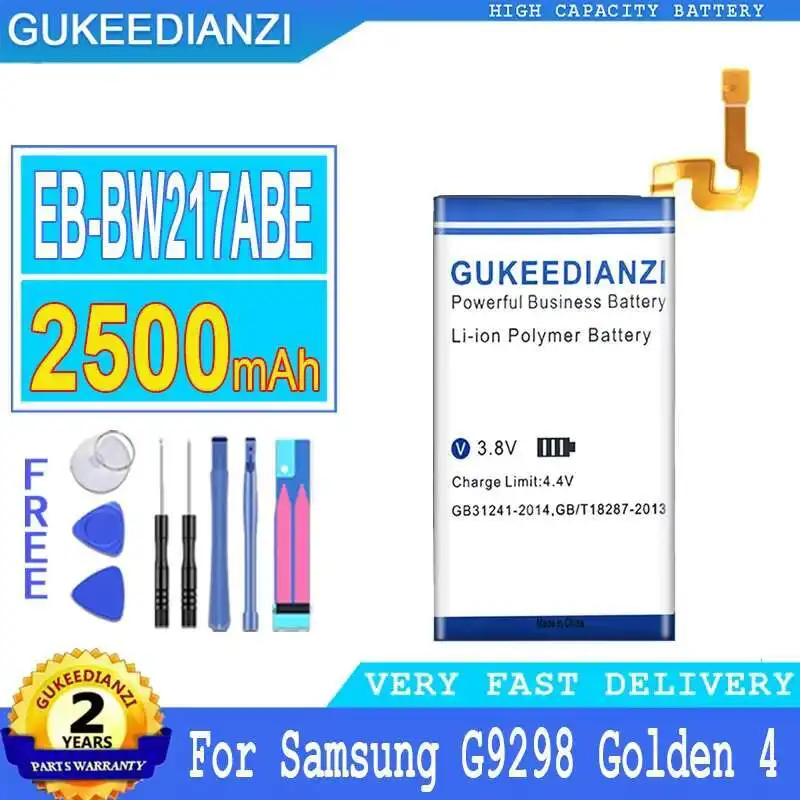 

For Samsung Galaxy Golden 4 Golden4 G9298 SM-W2017 SMW2017 Safe Mobile Phone Battery EB-BW217ABE 2500Mah