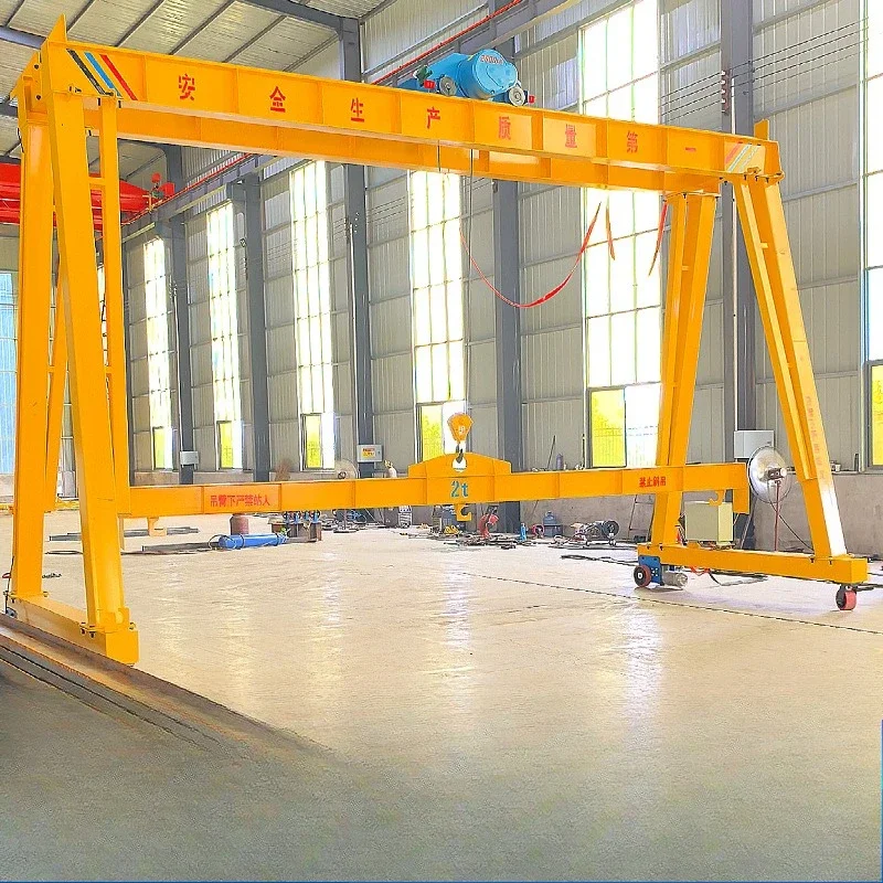 

Electric trackless gantry removable 2 ton gantry universal wheel