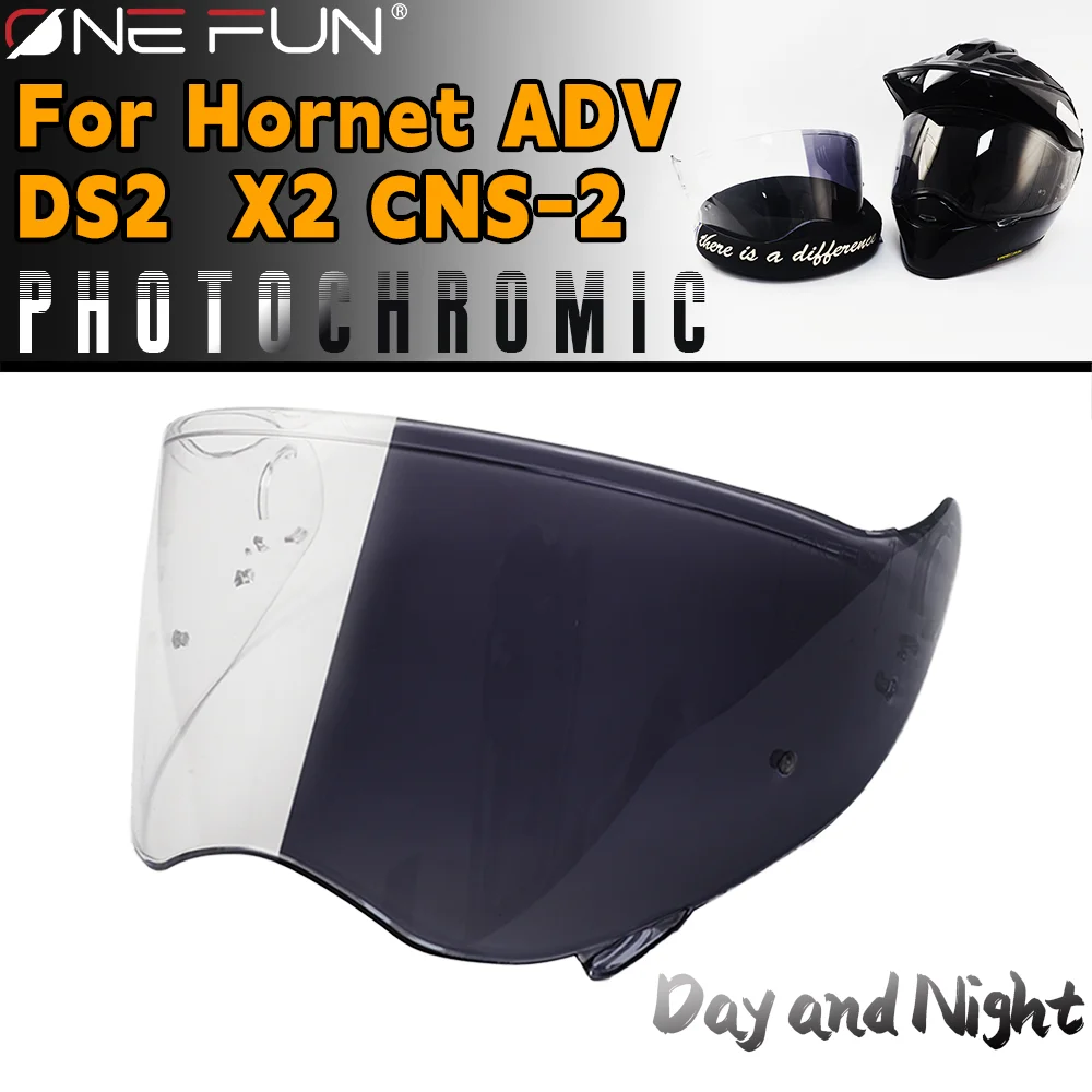 

Photochromic Motorcycle shield lens, For SHOEI HORNET ADV DS2 X2 CNS-2 Replacement Helmet Photochromic Visor, Quick Release