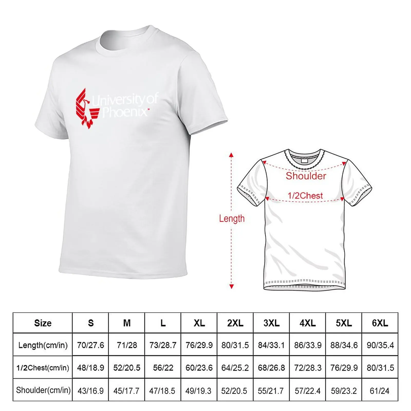 university Of Phoenix Shirt american college T-Shirt t shirts for man pack white anime t shirts for man T-Shirt