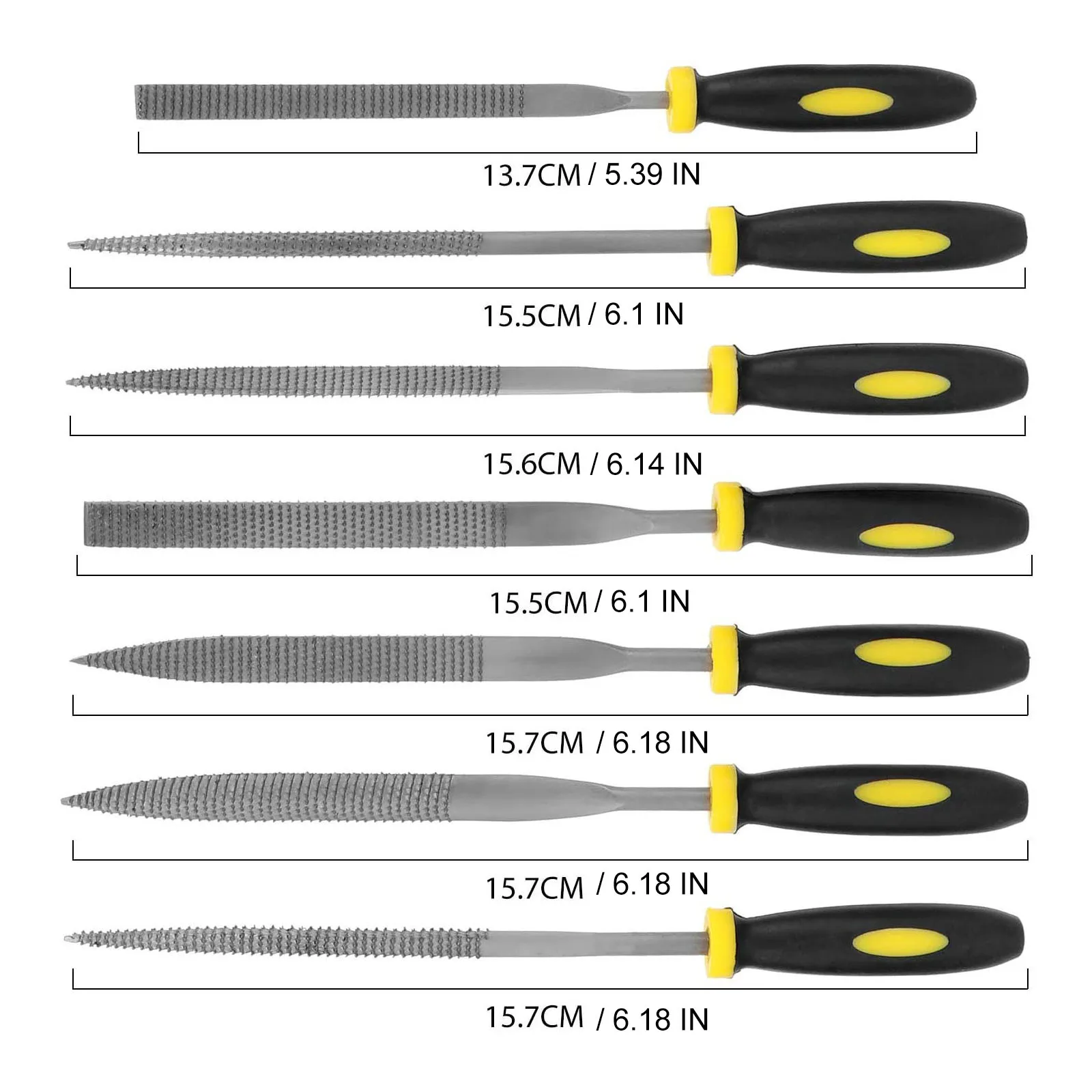 

2 Sets Woodworking File Set Glass Chisel Metal Polisher Ceramic Grinder Smoother Plastic Sanding Carpentry for Polishing