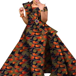 African Dresses for Women Danshiki Traditional Skirt Fashion 100% Cotton Newest Design Dresses for Wedding WY4630