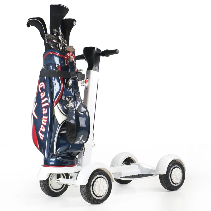 

2025 New Golf cart light golf board electric battery trolley foldable caddy simple off-road electric car dual drive high power