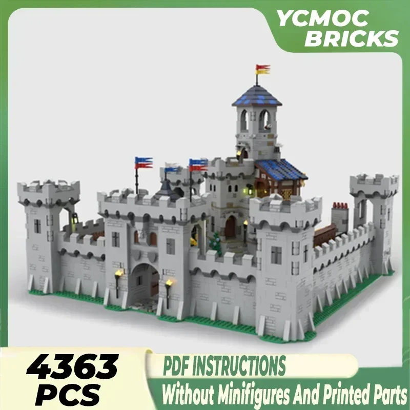 Modular Knight Castle Model Moc Building Bricks Medieval Fortress Technology Blocks Gifts Christmas Toys DIY Sets Assembly