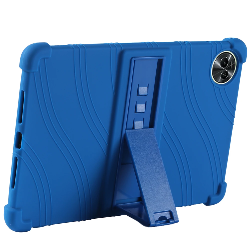 調整可能なスタンドケース OPPO Realme Pad 2 Lite X 10.95インチ 11.5インチ 10.4インチ用 ソフトシリコン製 子供にも安全なカバー 耐衝撃保護シェル