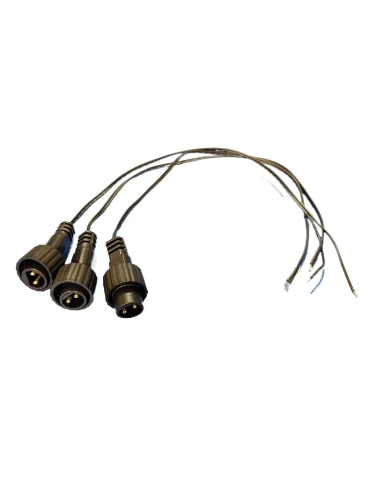2-Pin LED-Stecker mit 25cm Kabel für Solar-Lichterketten 1A 0,25 Quadrat IP65 Outdoor Wasserdichtes Verlängerungskabel für Solarpanel