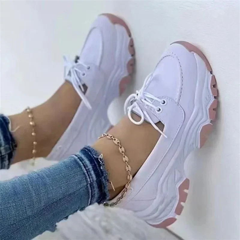 Turnschuhe Damenschuhe neues Muster Leinwand Schuh lässig Damen Sportschuhe flache Schnürung Erwachsene Zapatillas Mujer Chauss ure Femme