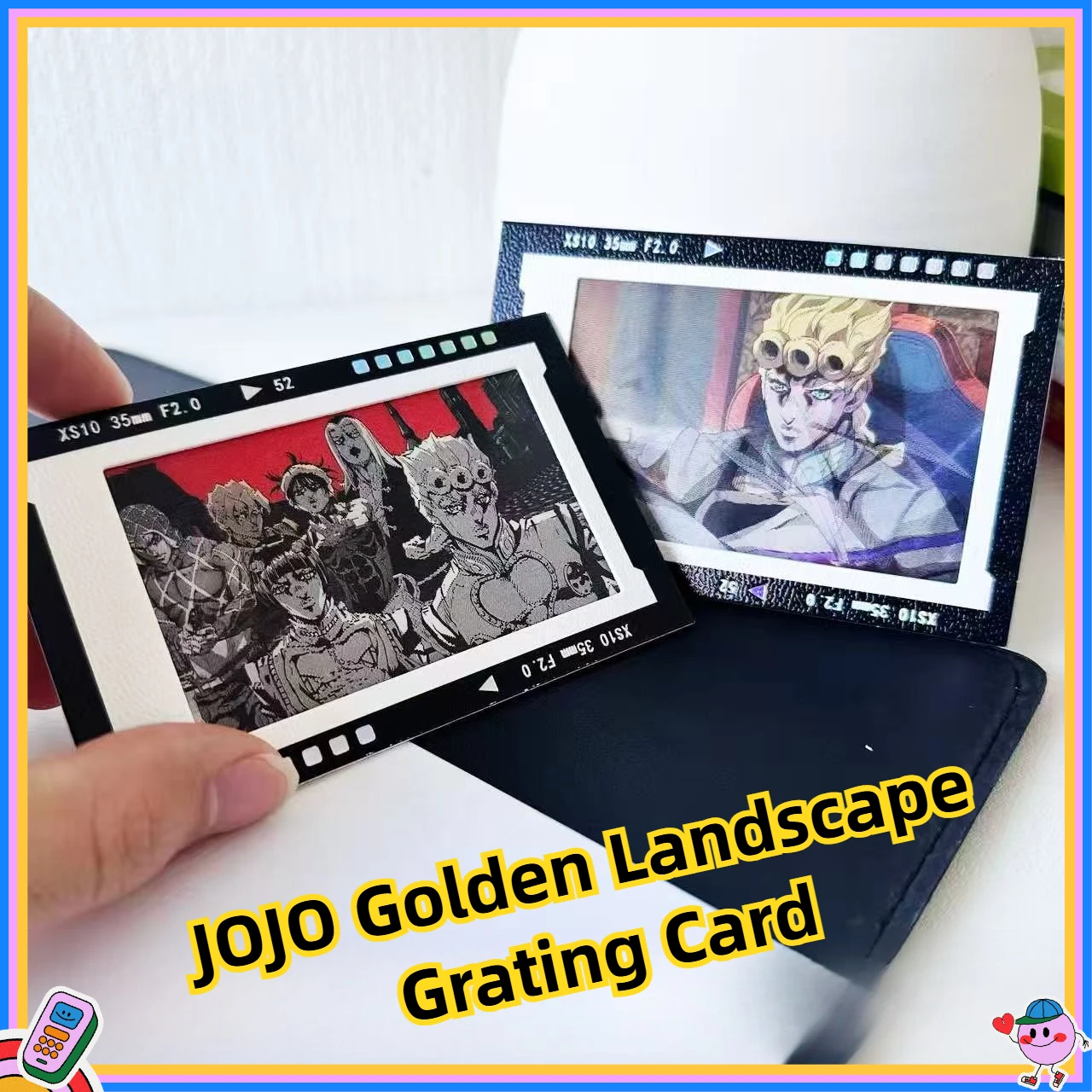 

JoJo's Bizarre Adv Golden Wind Giorno & Bruno Dynamic Lenticular Card Bag Pendant Bookmark Postcard Collect Birthday & Xmas Gift