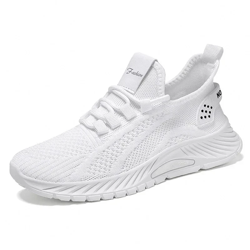 Women Lace Up Shoes Sporty Outdoor Flying weaving Sneakers Comfort Lightweight Non Slip Athletic Shoes for Gym Work Casual