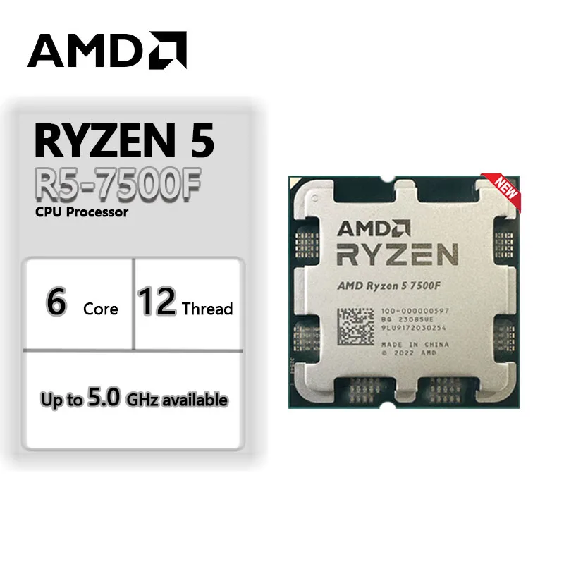 AMD Ryzen 5 7500F CPU (AM5)와 쿨러 선택 가이드
