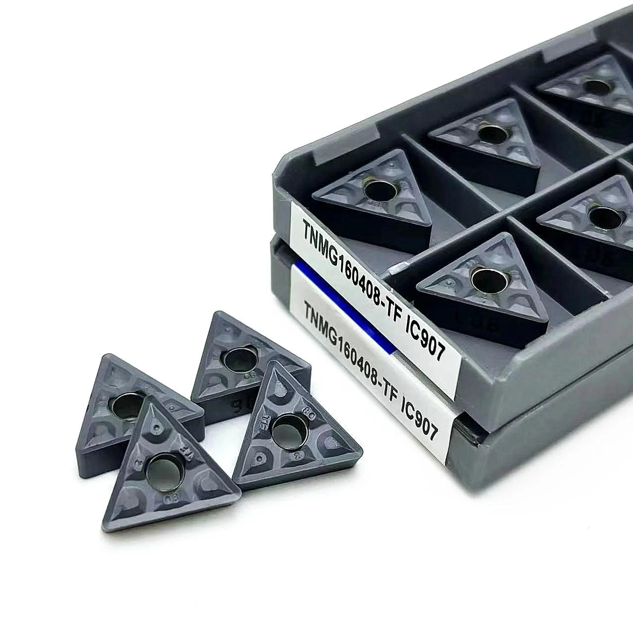 10PCS TNMG160404 TNMG160408 TF IC907 908 External Turning Tools CNC high quality Carbide inserts turning tool Cutting tool