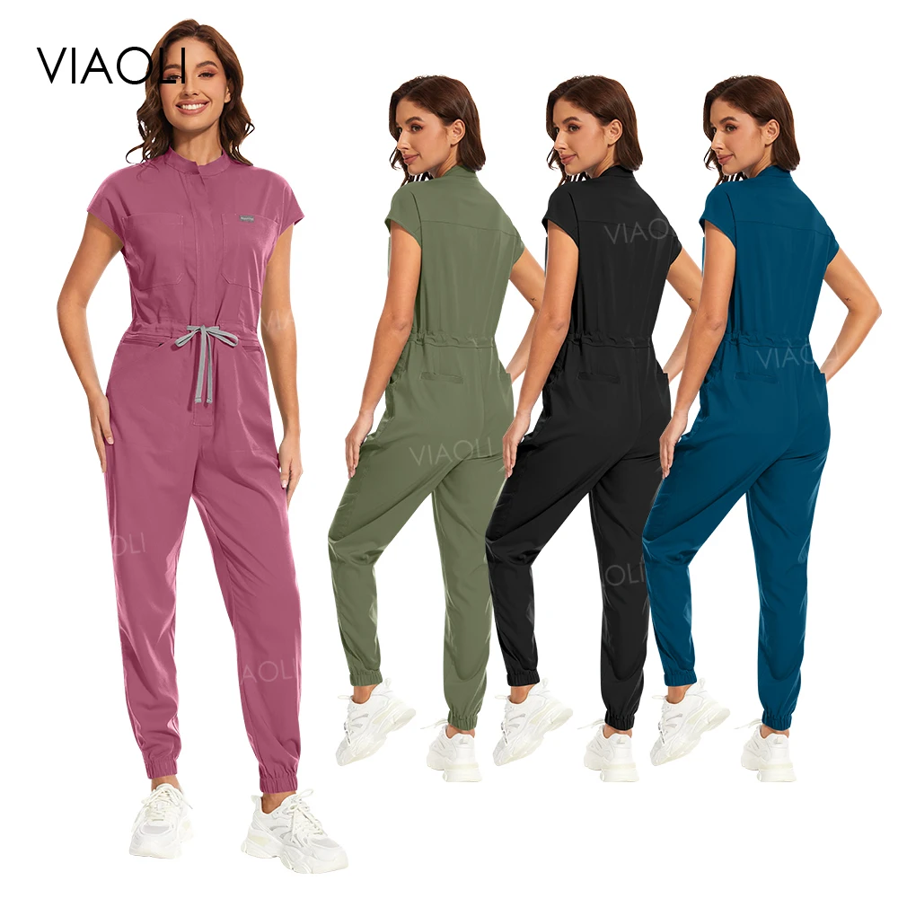 

Scrubs Medical Uniforms Women Nursing Scrub Jumpsuits Medical Scrubs Soft High Quality Uniform Sets for Women Beauty Spa Uniform