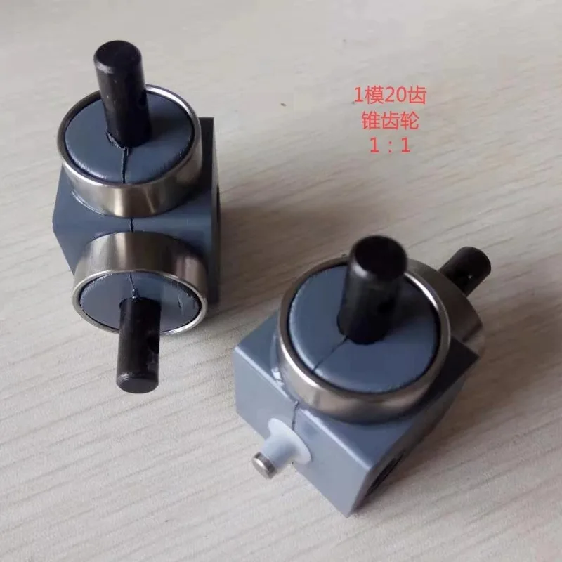 90 Degree Bevel Gear Steering Box 1:1 Speed Ratio Mini Right Angle Reverser Small Conical Gear Transmission Converter