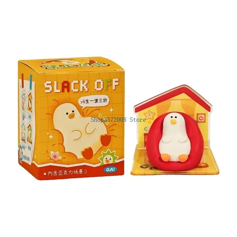 Duck Figurine Statues Decors Animal Sculptures Home Office Desktop Deocrations