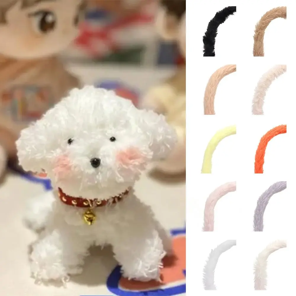 Strip Rabbit Hair Twisting Stick New Fluffy Trim Plush Cuff Plush Strip Faux Fur Ribbon Tape Stage Costume DIY Twisting Stick